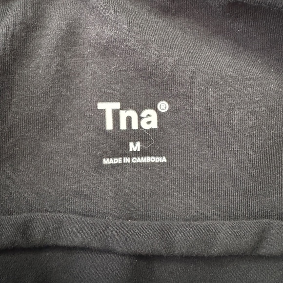 TNA Aritzia Women's Pull On Stretch Ruched Bodycon Mini Skirt Black Medium - Picture 5 of 11